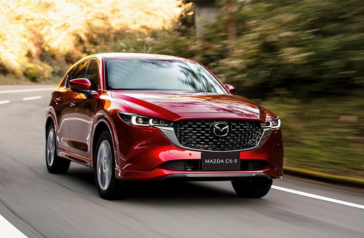 Bậc lên xuống Mazda hỗ trợ di chuyển, phù hợp cho cả gia đình.