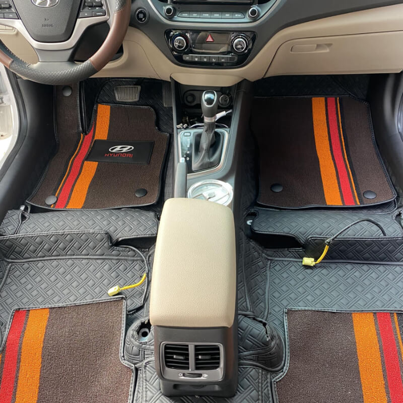 Mẫu thảm lót sàn xe Hyundai Grand i10 360°