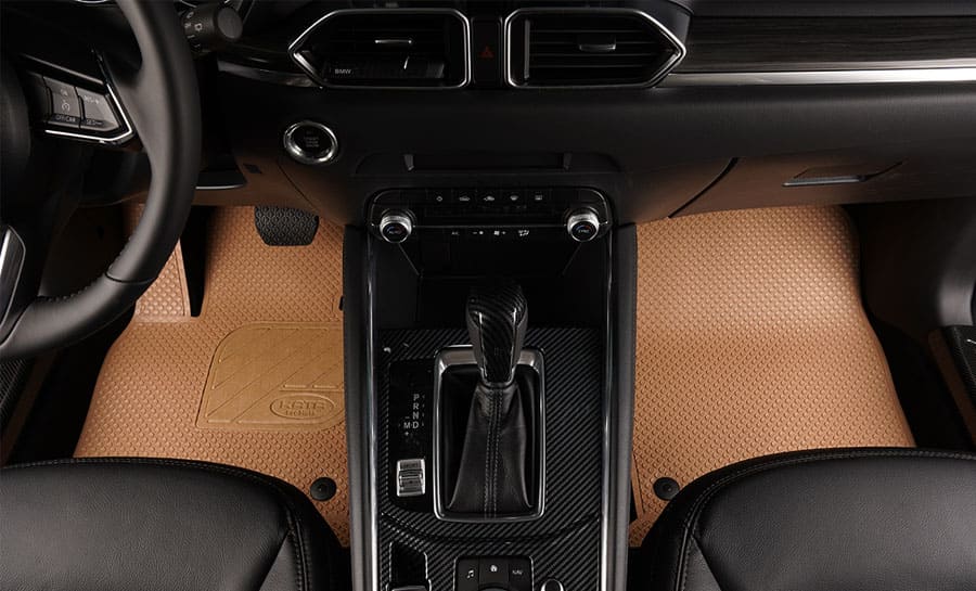 Thảm lót sàn xe Hyundai SantaFe chất liệu cao su