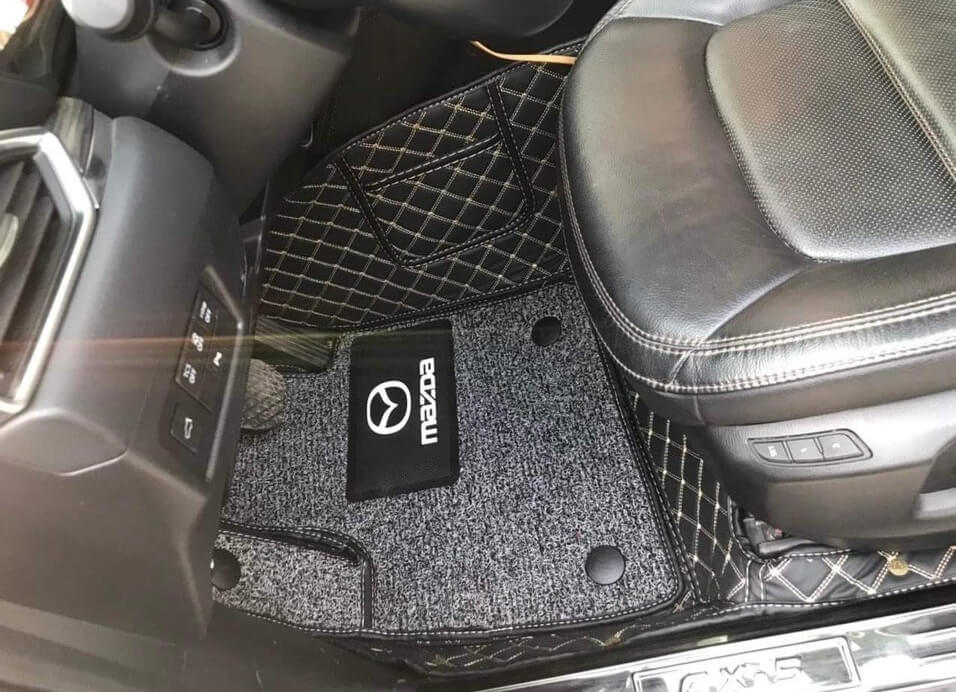 Thảm lót sàn ô tô Mazda chất liệu da 5D/6D/7D