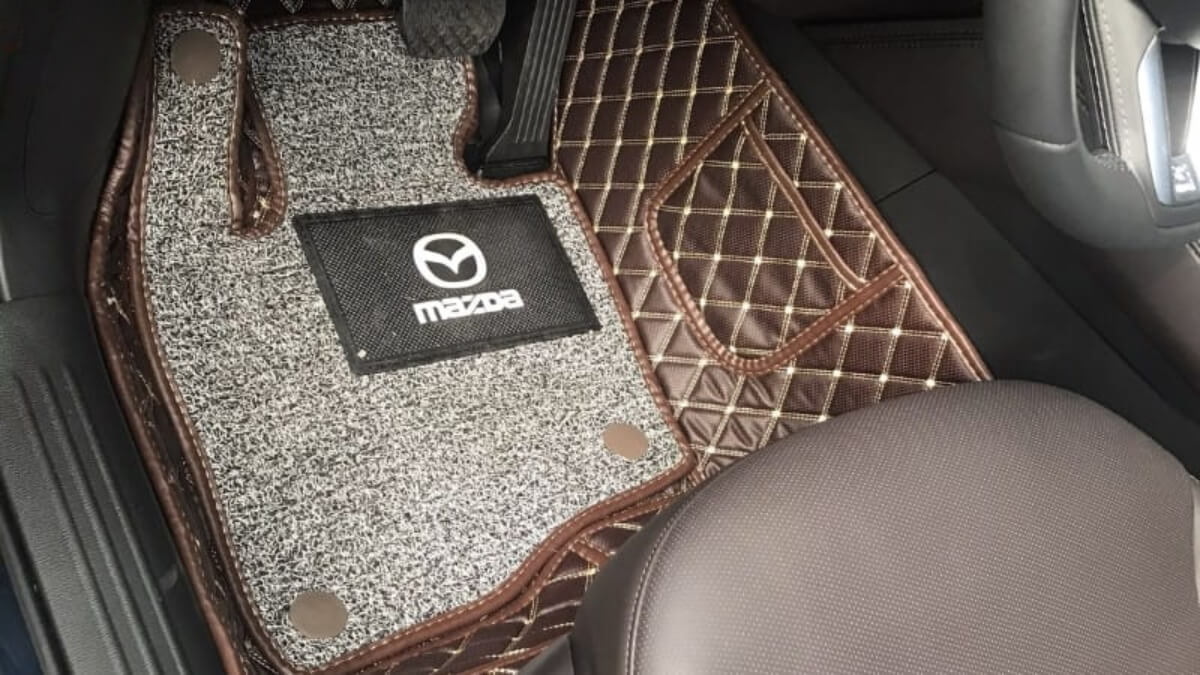 Thảm lót sàn xe Mazda chất liệu da 5D/6D/7D