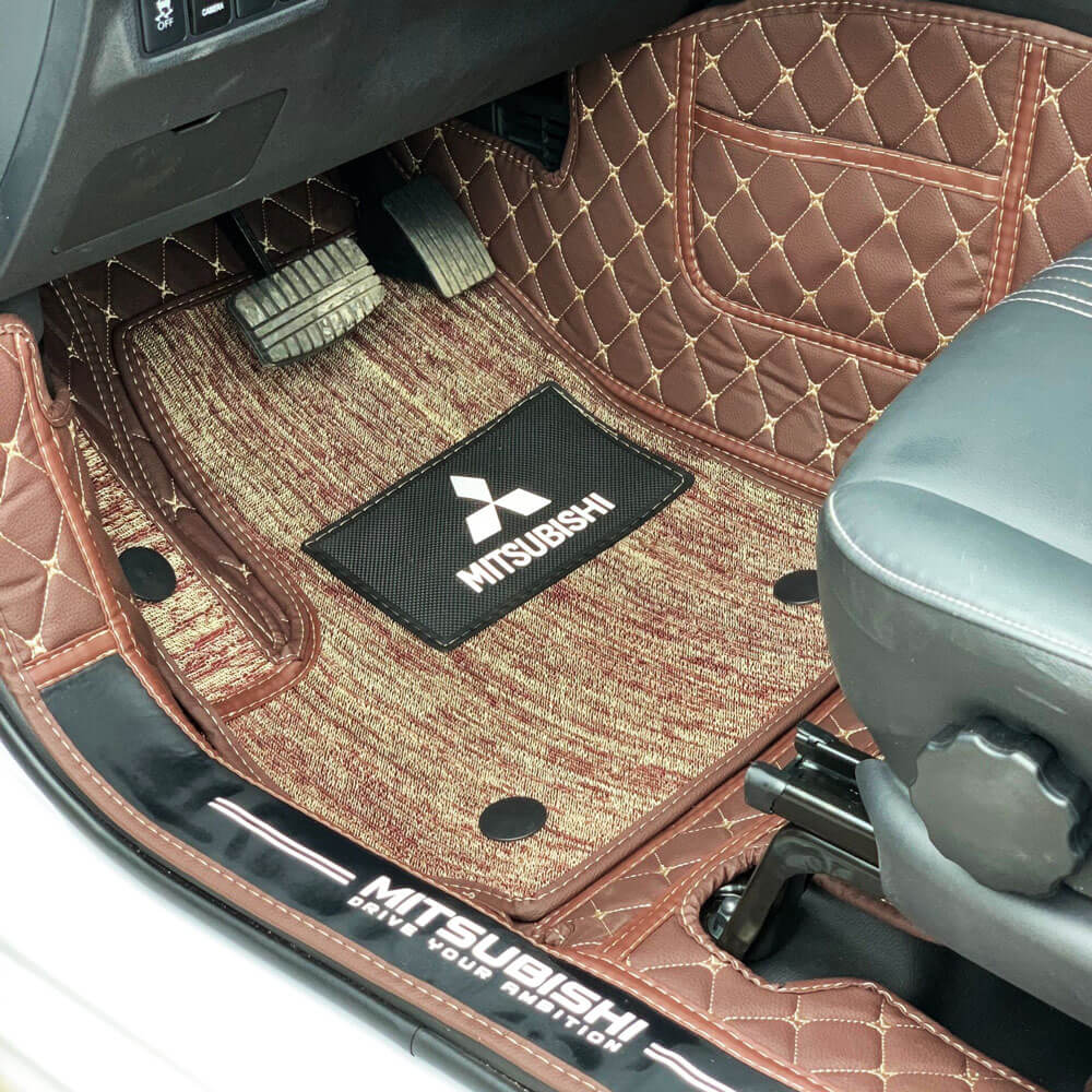 Thảm lót sàn ô tô Mitsubishi Outlander da 5D/6D/7D