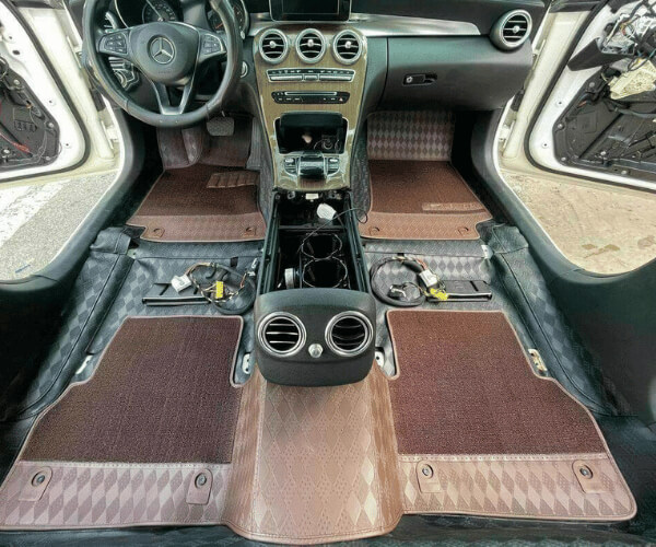 Thảm lót sàn ô tô Mercedes AMG G63 da 360 độ