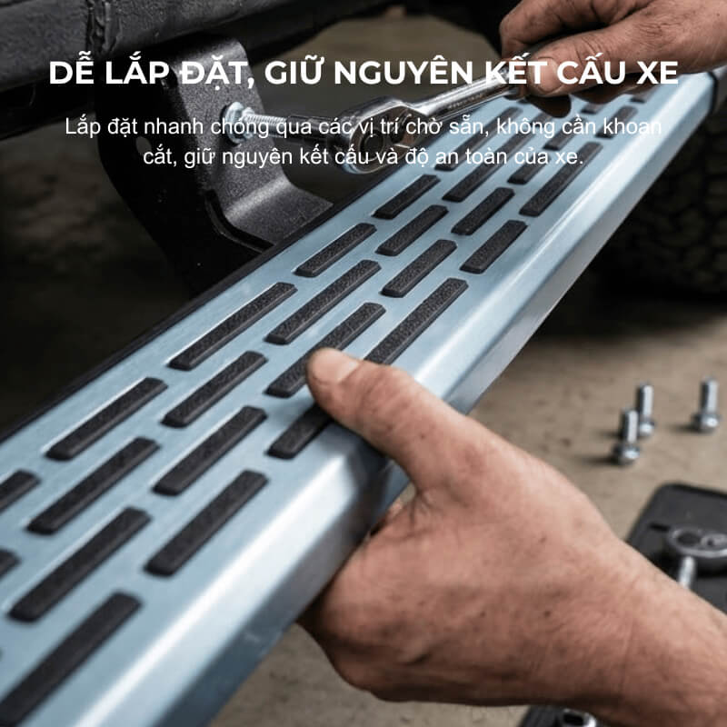 Lắp đặt dễ dàng, nhanh chóng, không cần khoan cắt