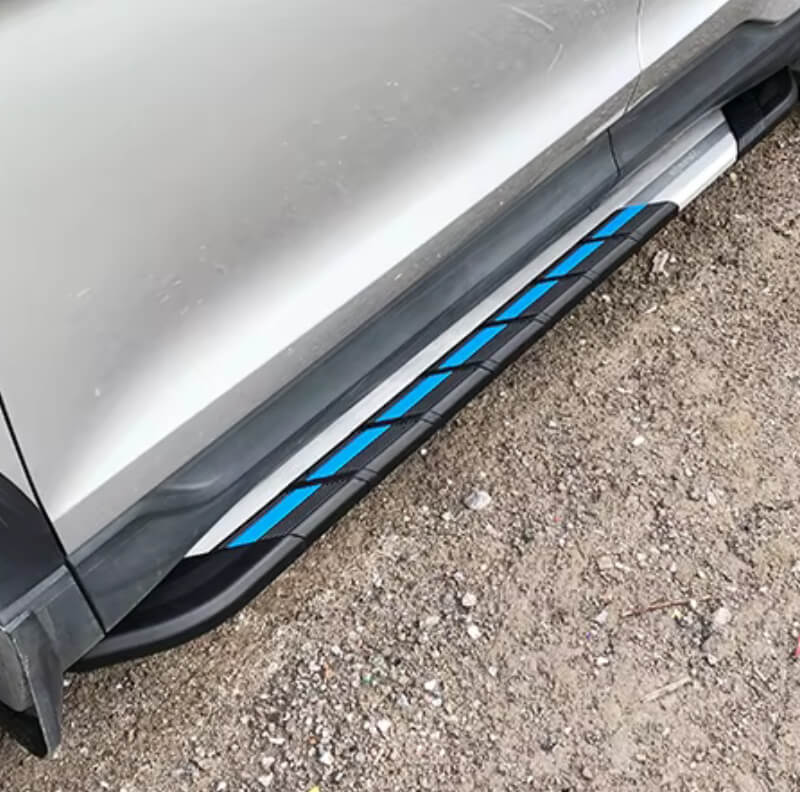 Bậc lên xuống xe VinFast VF5 mẫu PK01 nhôm T6 kết hợp nhựa ABS