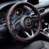 Bọc vô lăng xe Mazda chất liệu Da cừu vân Carbon cao cấp