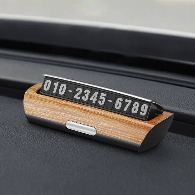 Bảng số điện thoại ô tô bộ số nam châm gắn taplo